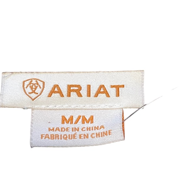 Ariat Paisley Print Floral Purple Pearl Snap Button Front Medium Blouse Top - Picture 4 of 7